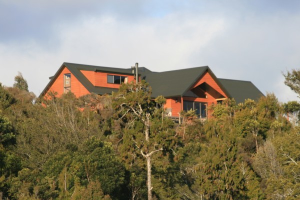 Birds Ferry Lodge sits on overlooking the valley 