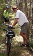 Andre escorting a mountain bike outing