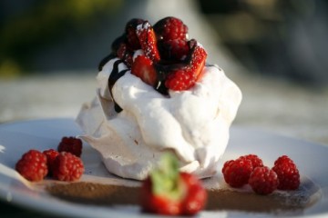 Romantic Honeymoon cottage accommodation package| West Coast|New Zealand pavlova